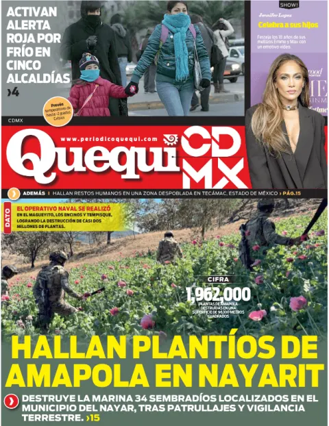 Portada de Quequi CDMX (contraportada) del martes, 24 de febrero de 2026