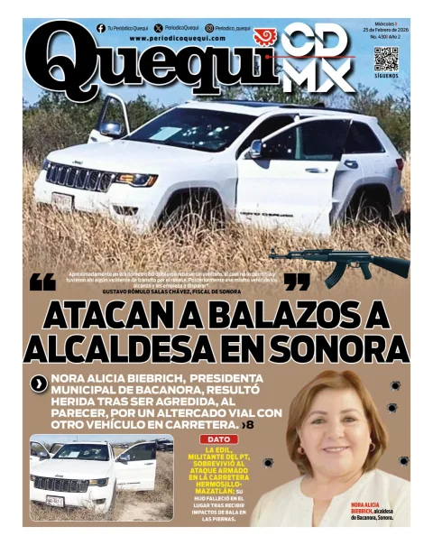 Portada de Quequi CDMX del miércoles, 25 de febrero de 2026