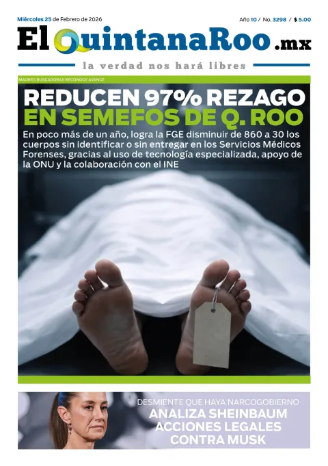 Portada de El Quintana Roo (portada) del 2026-02-25