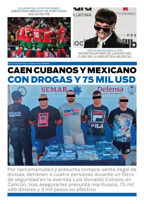 Portada de El Quintana Roo (contraportada) del 2026-02-25