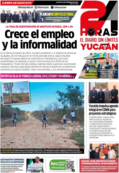 Portada de 24 Horas Yucatan