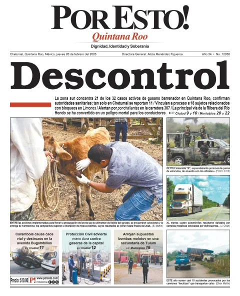 Portada de Por Esto (quintana Roo Chetumal)