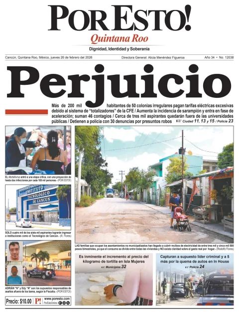 Portada de Por Esto (quintana Roo Cancun)