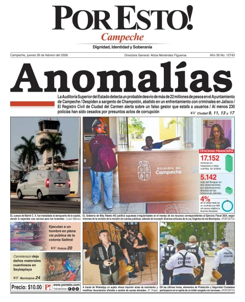 Portada de Por Esto (campeche)