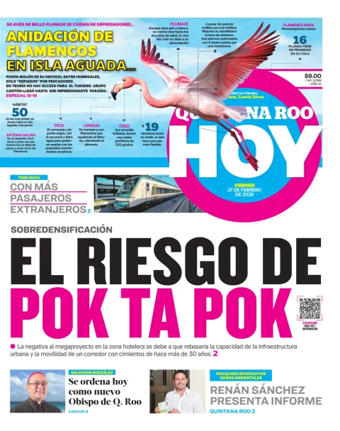Portada de Quintana Roo Hoy (portada)