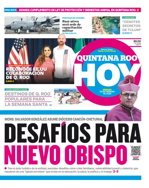 Portada de Quintana Roo Hoy (portada)