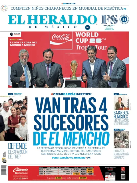 Portada de El Heraldo de Mexico