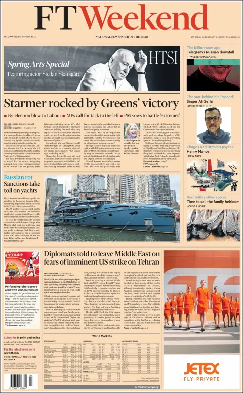 Portada de Financial Times