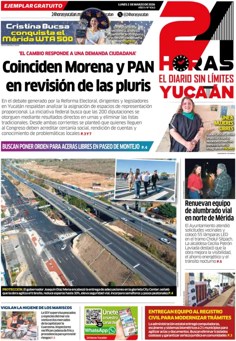 Portada de 24 Horas Yucatan