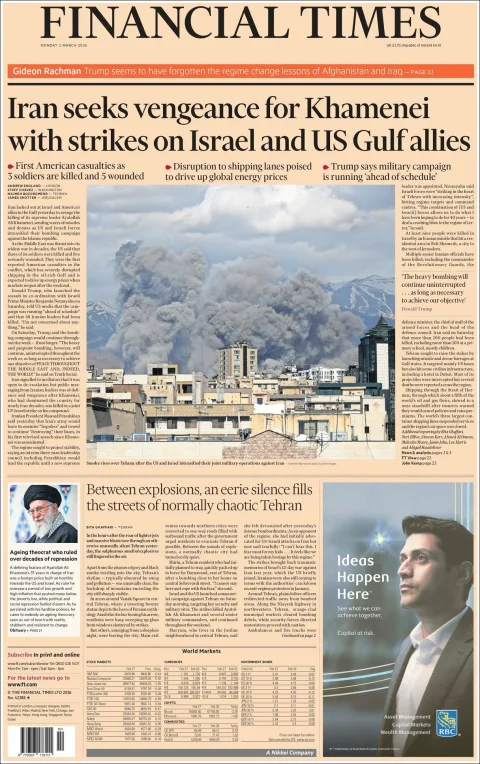 Portada de Financial Times