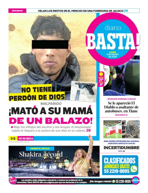 Portada de Basta! (contraportada)