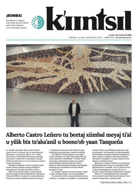 Portada de La Jornada - Kiintsil del lunes, 2 de marzo de 2026