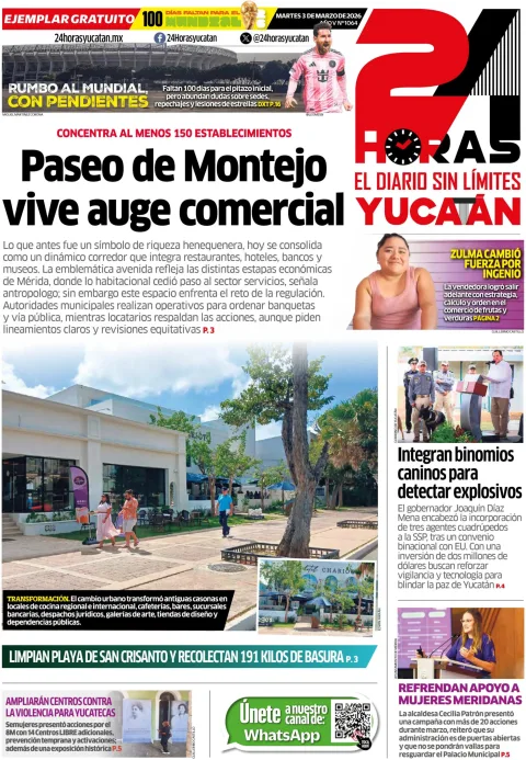 Portada de 24 Horas Yucatan
