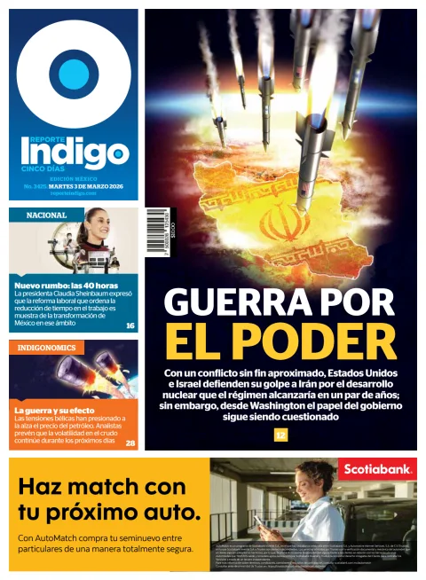Portada de Reporte Indigo Nacional del martes, 3 de marzo de 2026