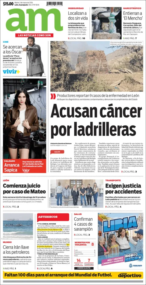 Portada de Am Corredor Industrial del martes, 3 de marzo de 2026
