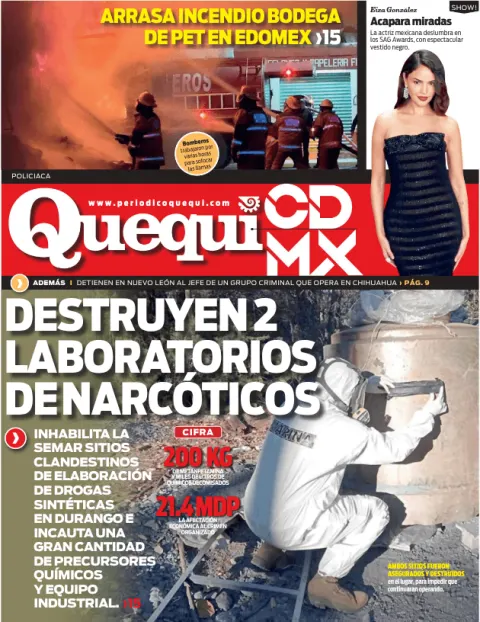 Portada de Quequi CDMX (contraportada) del martes, 3 de marzo de 2026