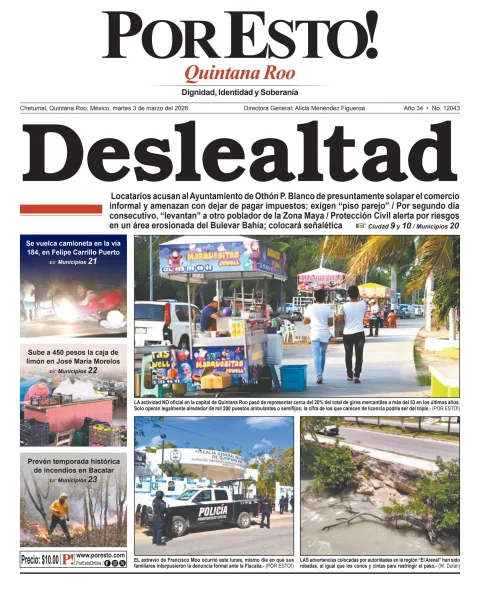 Portada de Por Esto (quintana Roo Chetumal)