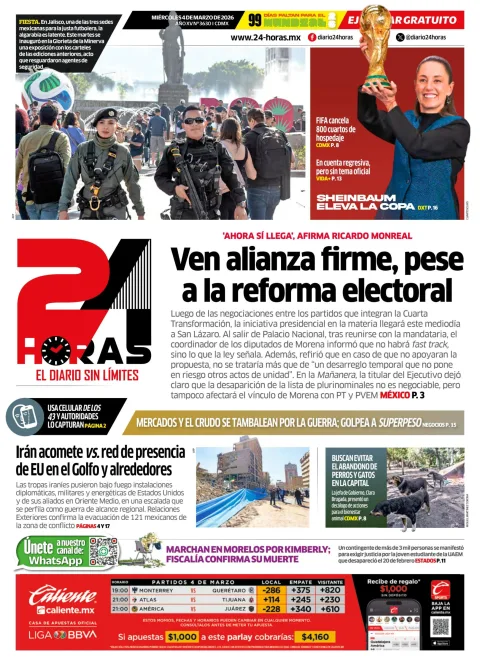 Portada de 24 Horas