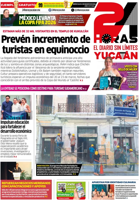 Portada de 24 Horas Yucatan
