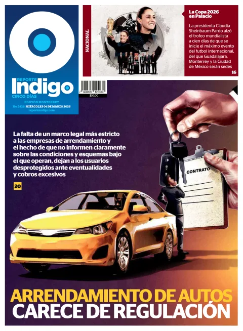 Portada de Reporte Indigo Monterrey del miércoles, 4 de marzo de 2026