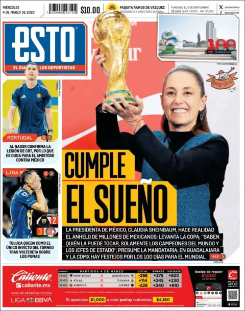 Portada de Esto del miércoles, 4 de marzo de 2026