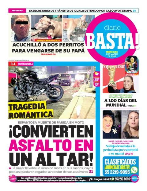 Portada de Basta! (contraportada)