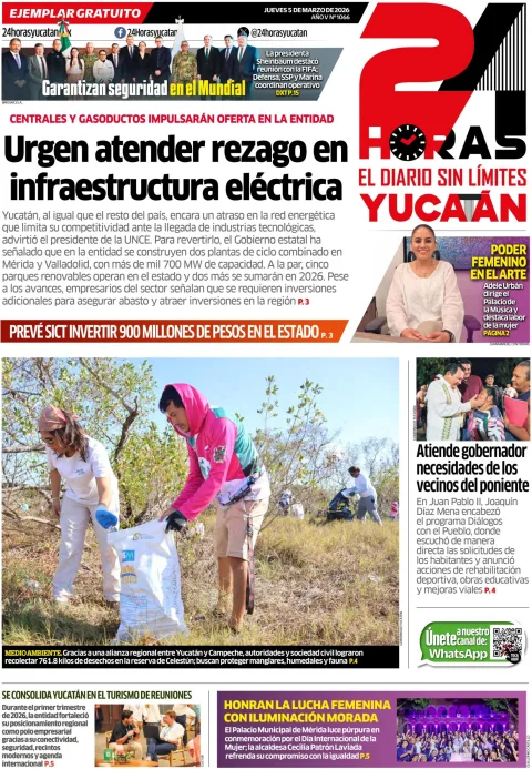Portada de 24 Horas Yucatan