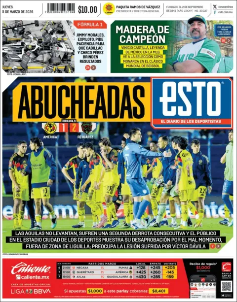Portada de Esto del jueves, 5 de marzo de 2026