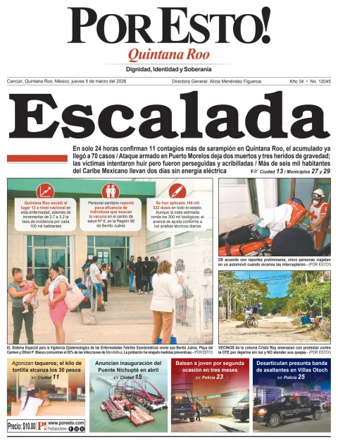 Portada de Por Esto (quintana Roo Cancun)