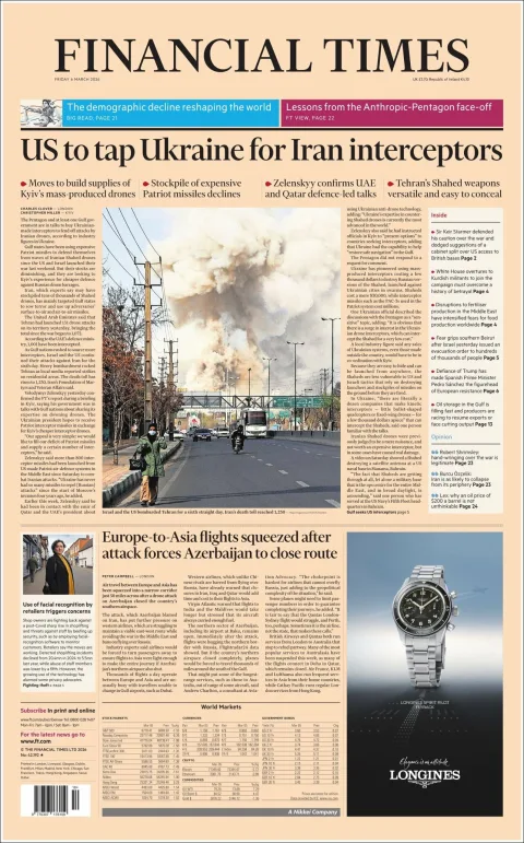 Portada de Financial Times