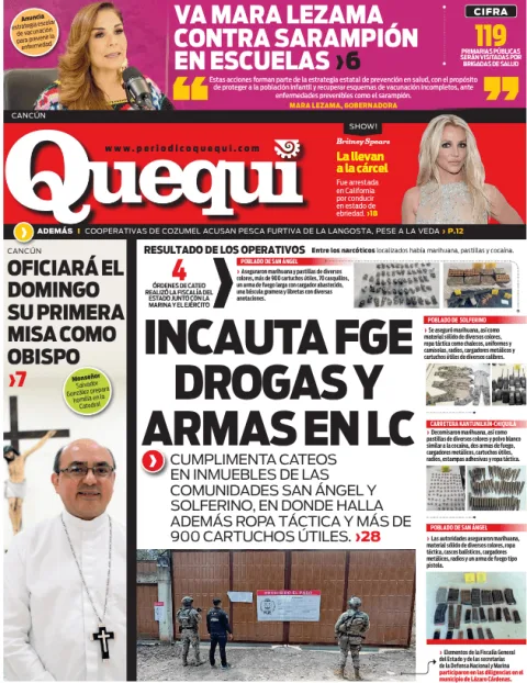 Portada de Quequi (contraportada) del viernes, 6 de marzo de 2026