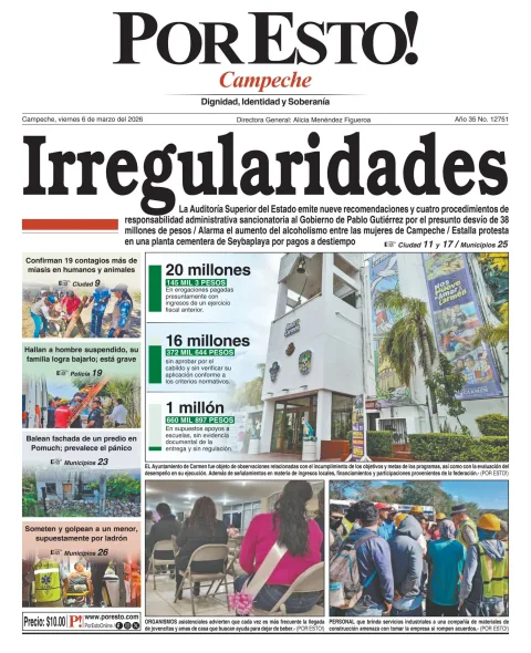 Portada de Por Esto (campeche)