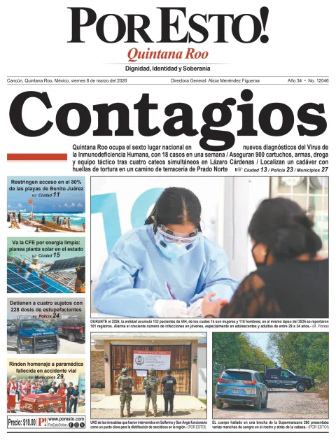 Portada de Por Esto (quintana Roo Cancun)