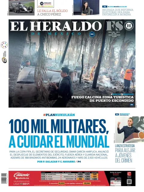 Portada de El Heraldo de Mexico
