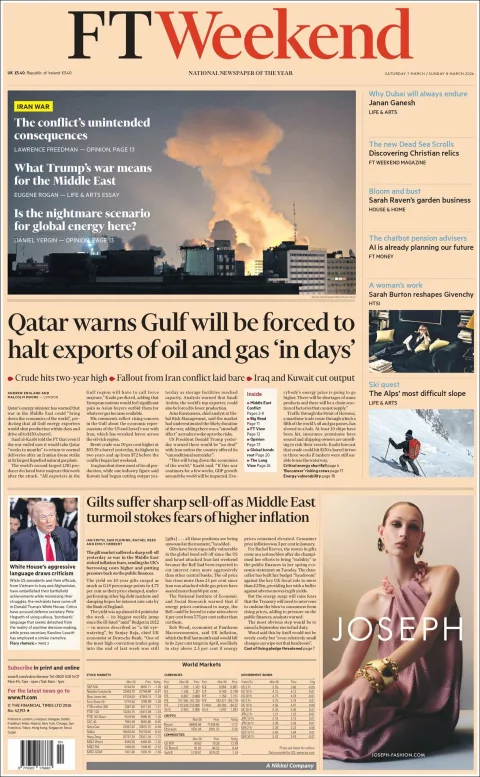 Portada de Financial Times