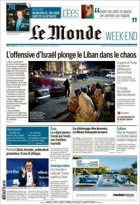 Portada de Le Monde