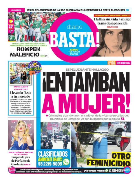 Portada de Basta! (contraportada)