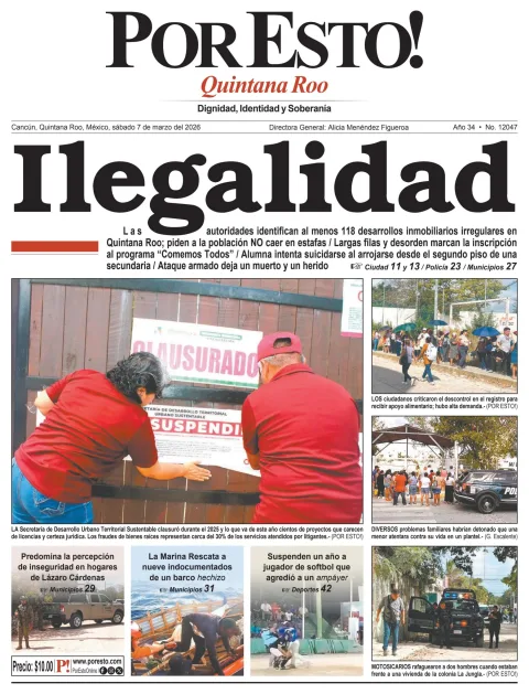Portada de Por Esto (quintana Roo Cancun)