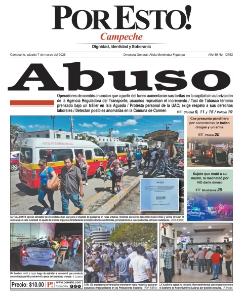 Portada de Por Esto (campeche)
