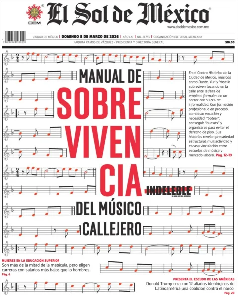 Portada de El Sol de Mexico