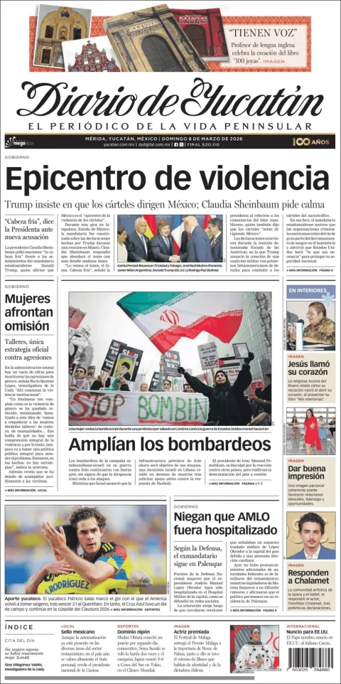 Portada de Diario de Yucatán
