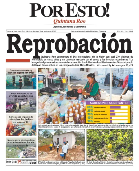 Portada de Por Esto (quintana Roo Chetumal)