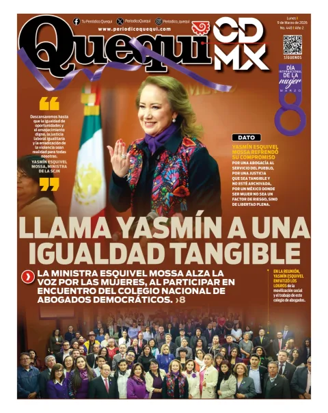 Portada de Quequi CDMX del lunes, 9 de marzo de 2026