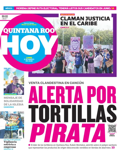 Portada de Quintana Roo Hoy (portada)