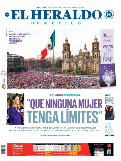 Portada de El Heraldo de Mexico