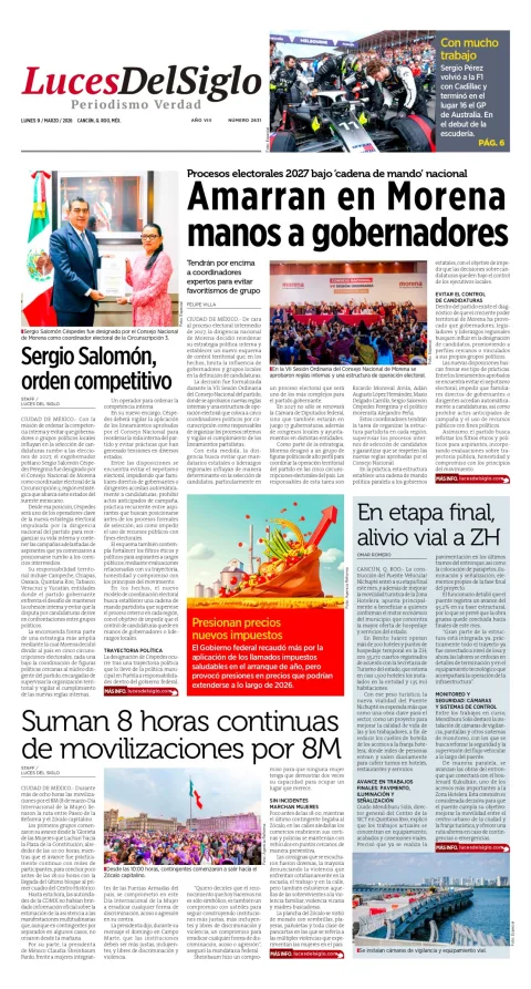Portada de Luces del Siglo