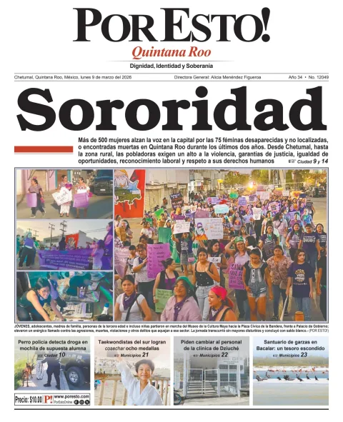 Portada de Por Esto (quintana Roo Chetumal)