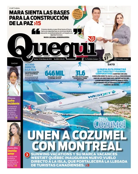 Portada de Quequi del martes, 10 de marzo de 2026