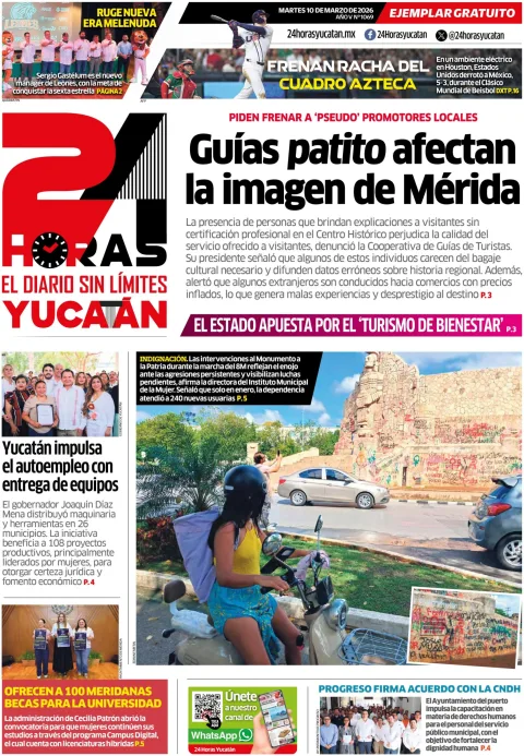Portada de 24 Horas Yucatan