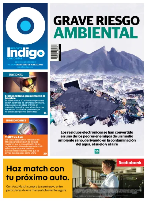 Portada de Reporte Indigo Monterrey del martes, 10 de marzo de 2026